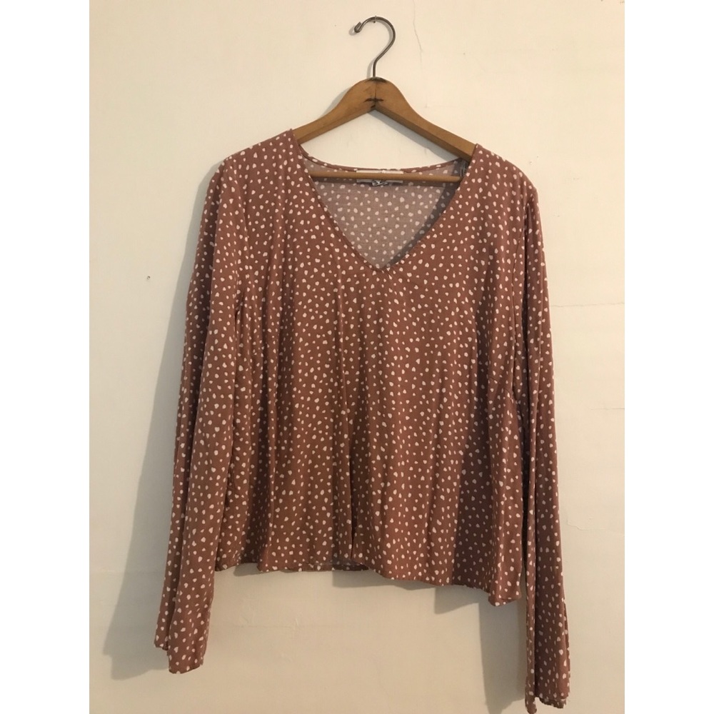 Animal print pink top